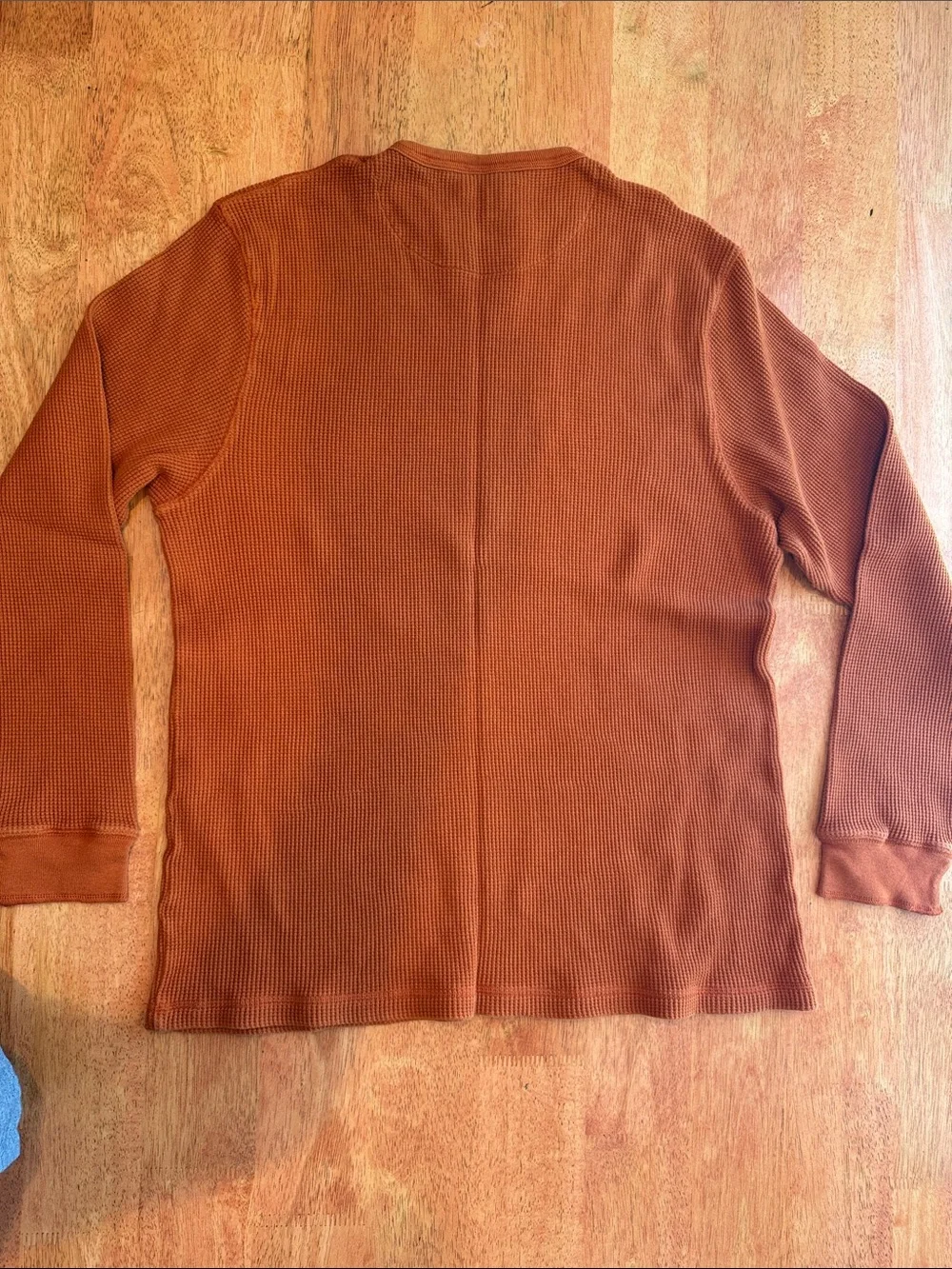 American Eagle Outfitters Men's Waffle Crewneck Sweater - Rust Orange Mens XXL